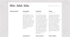 Desktop Screenshot of hier-jetzt-sein.de